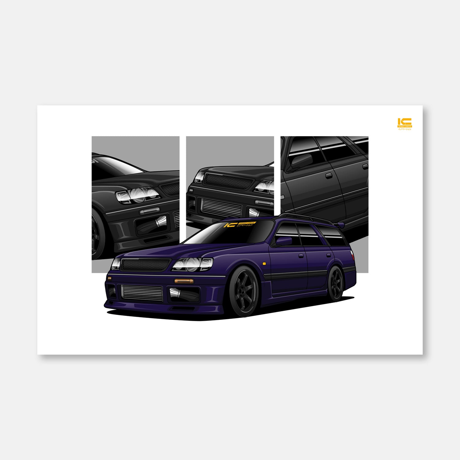 Nissan Stagea WC34 JDM Car Poster | Kansei Street