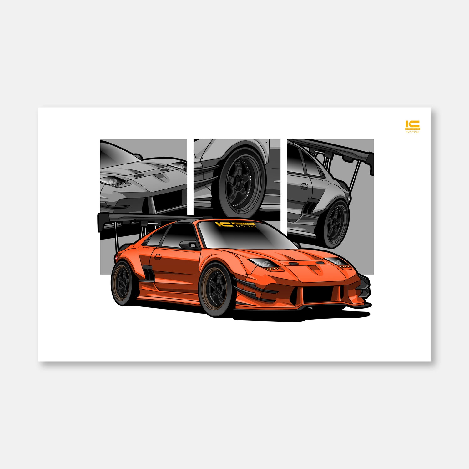 Toyota MR2 SW20 JDM Car Poster | Kansei Street