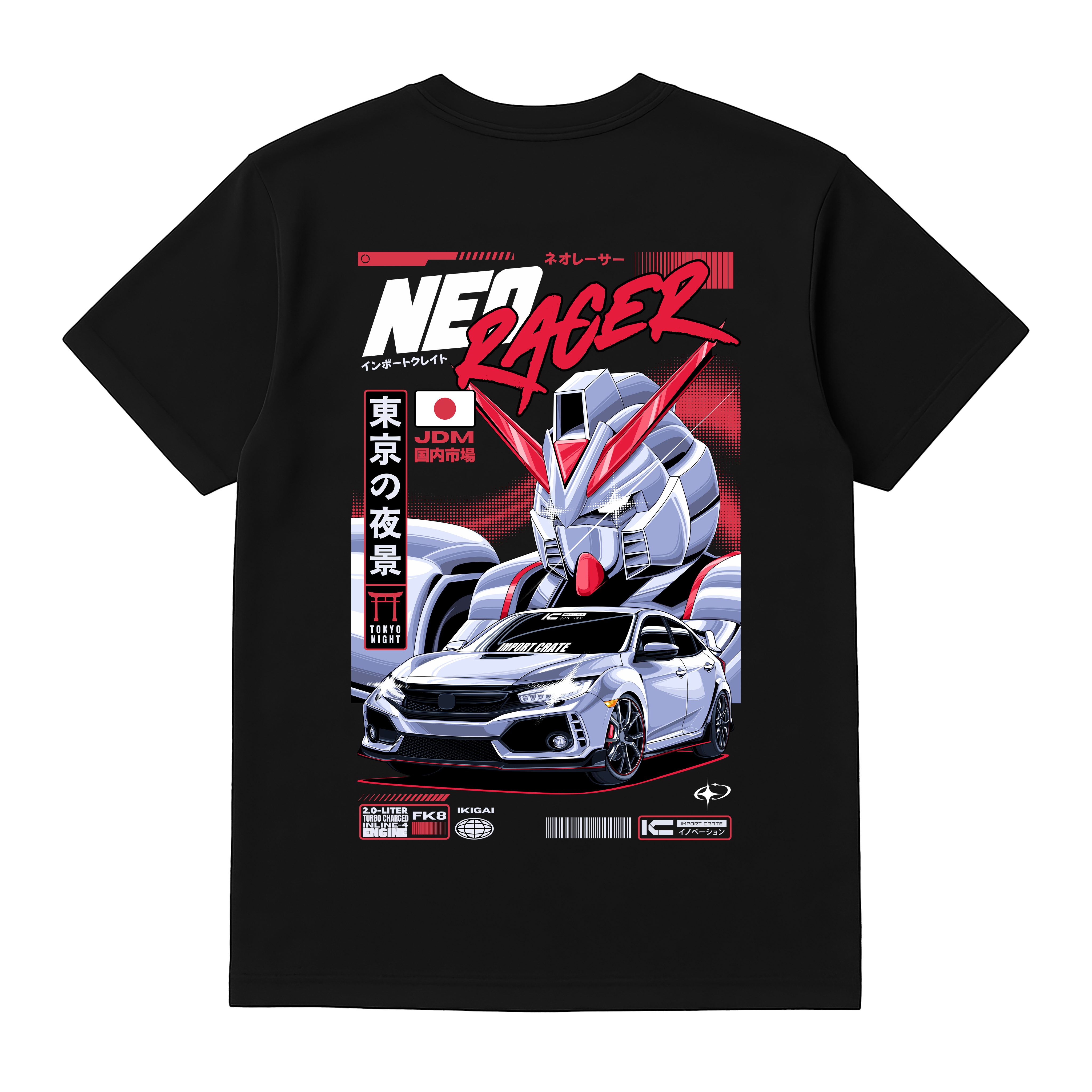 Honda Civic FK8 Type R T-Shirt - Neo Racer