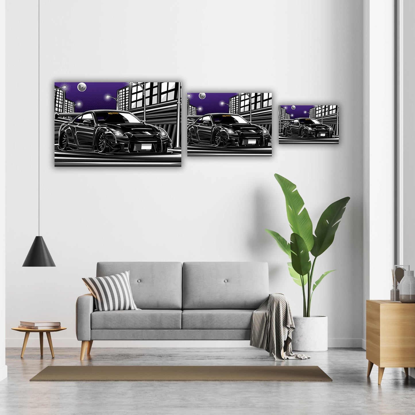 Nissan GT-R R35 JDM Car Poster - Night Time Drive | Ikigai Collective