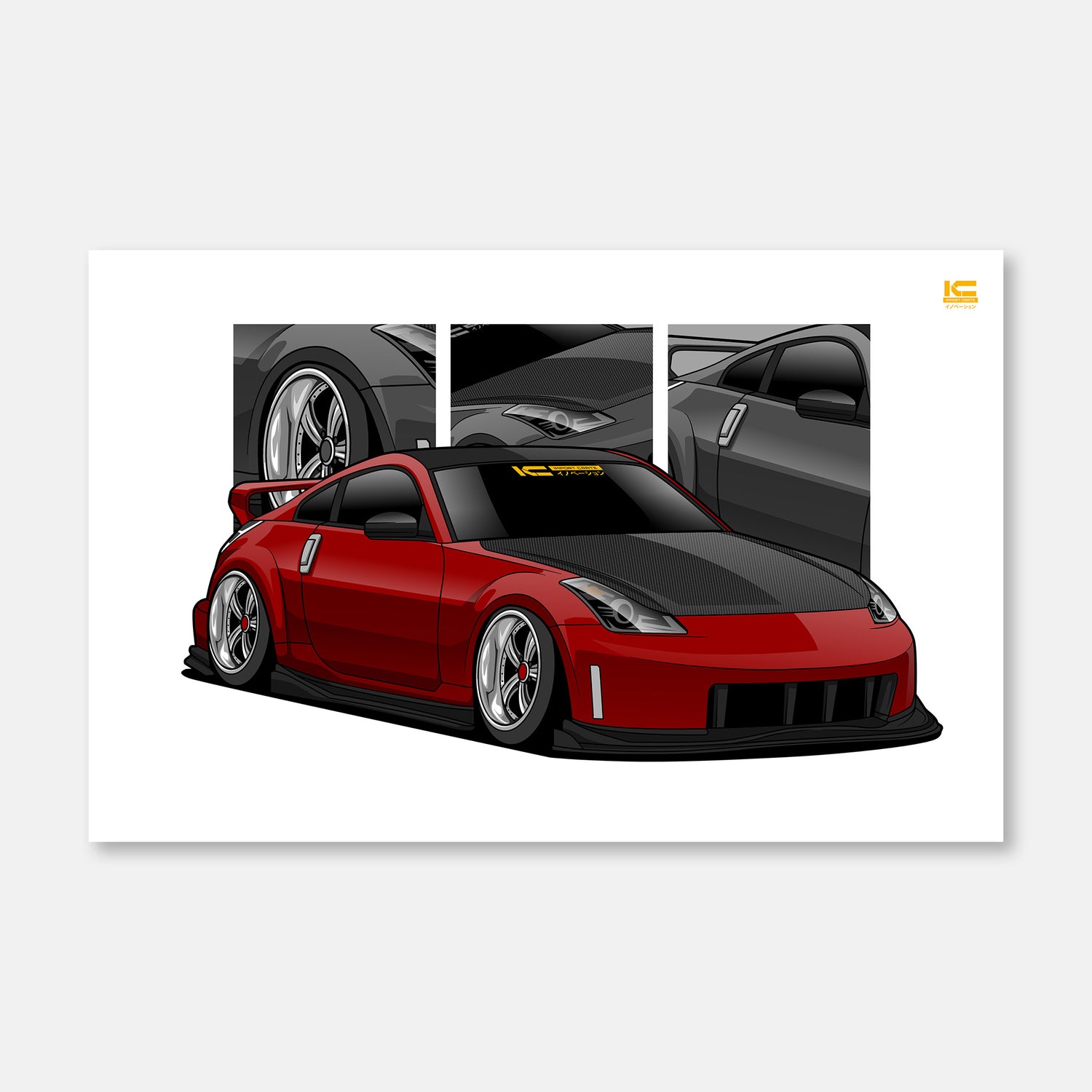 Nissan 350z Z33 JDM Car Poster | Kansei Street