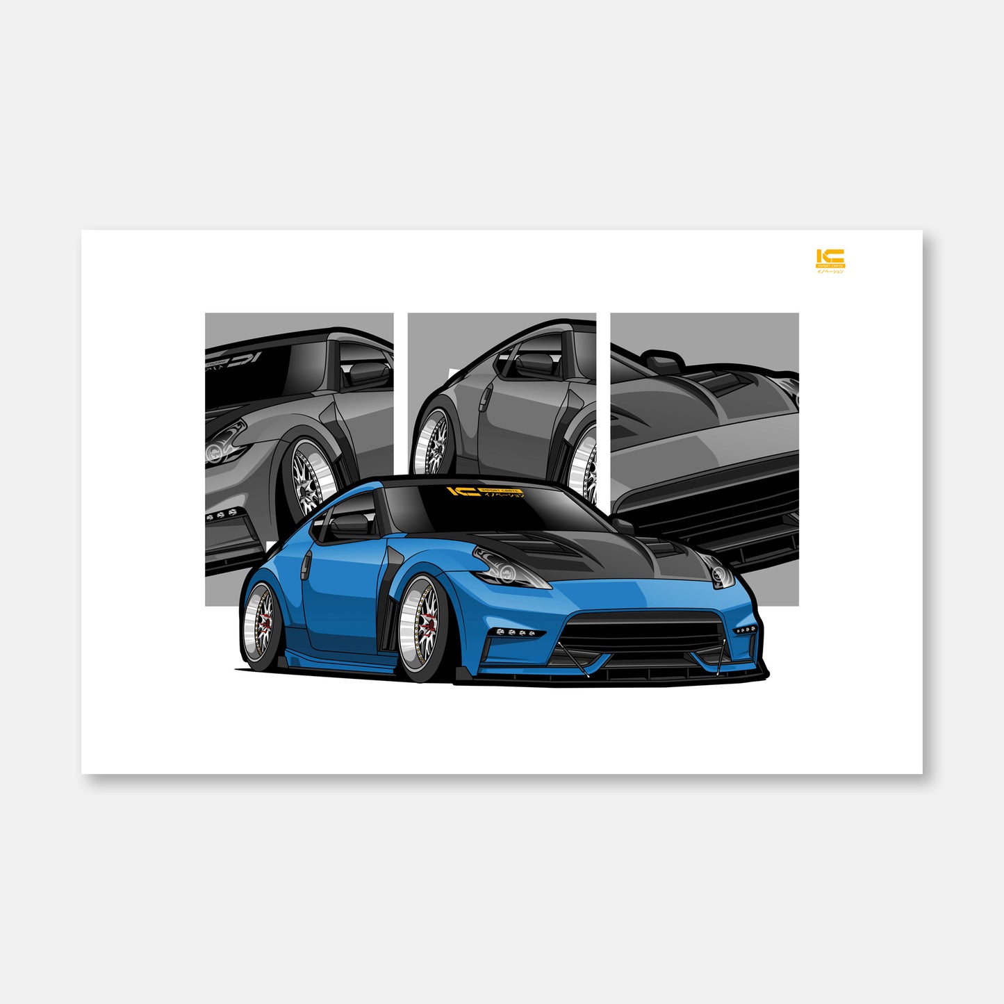 370Z Street Racer Art Print - Kansei Street