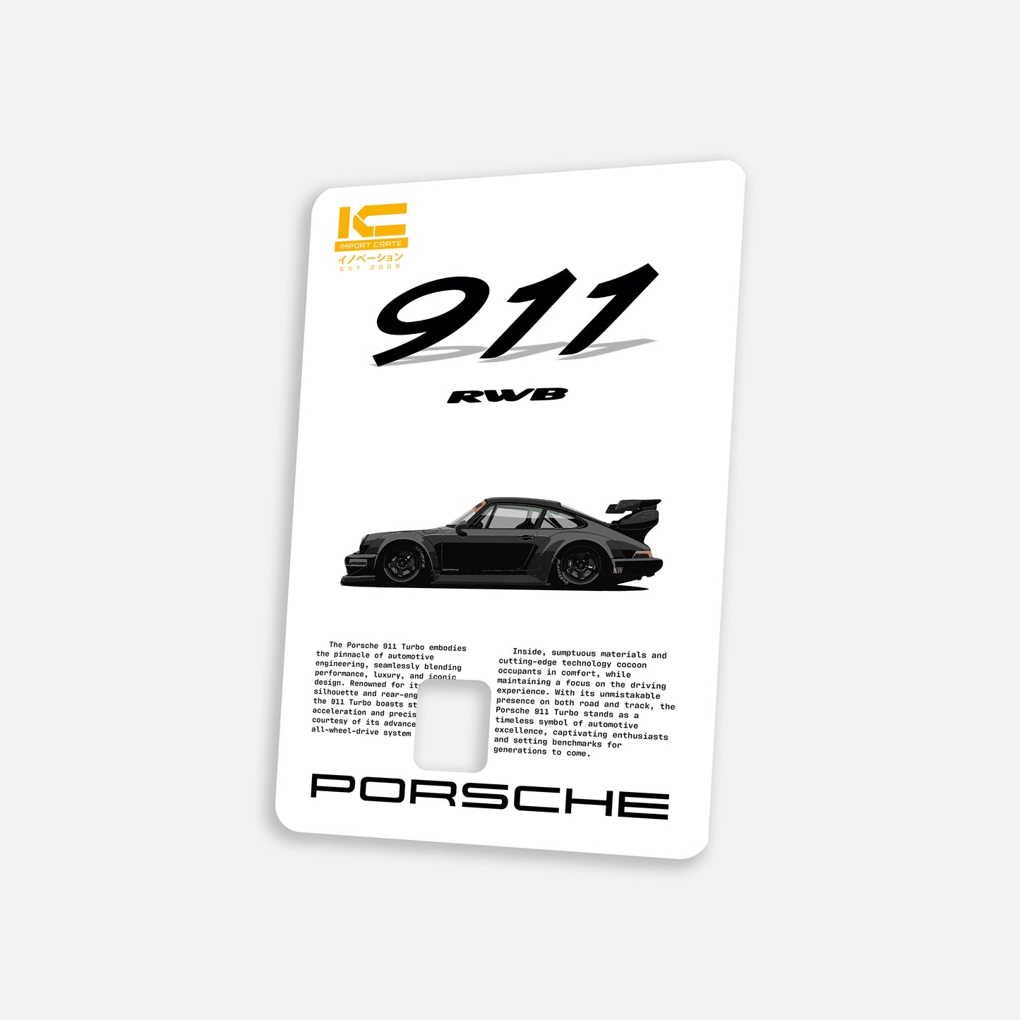 Porsche 911 RWB Card Wrap