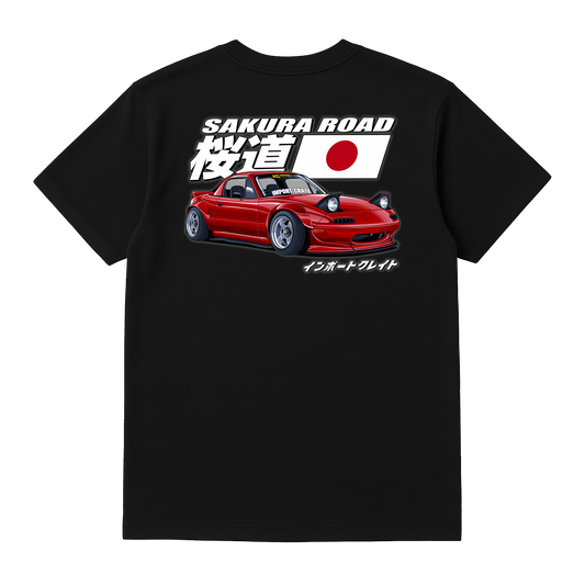 Mazda Miata MX-5 JDM Car T-Shirt - Sakura Road