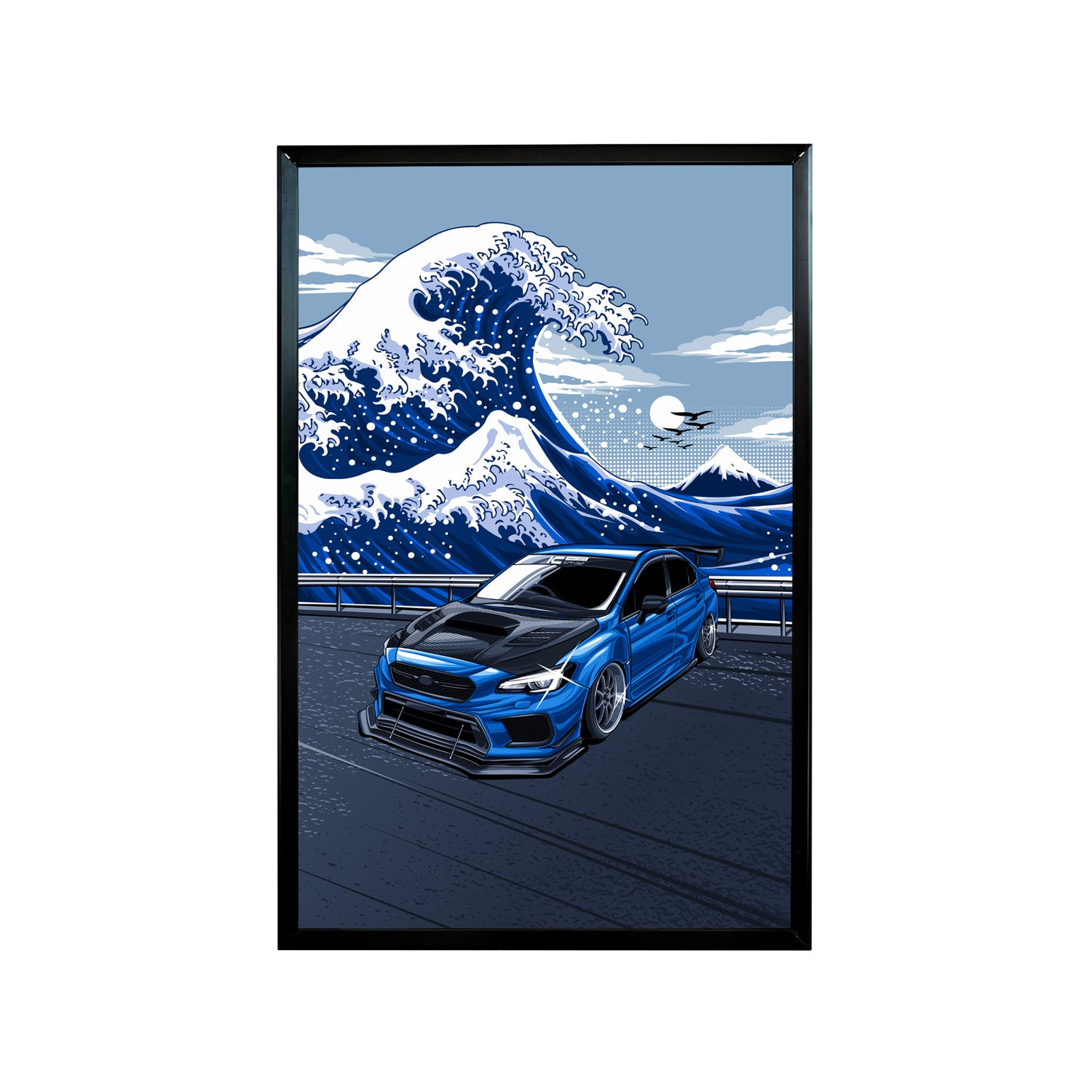 Subaru WRX JDM Car Poster - Kaishin Wave | Ikigai Collective