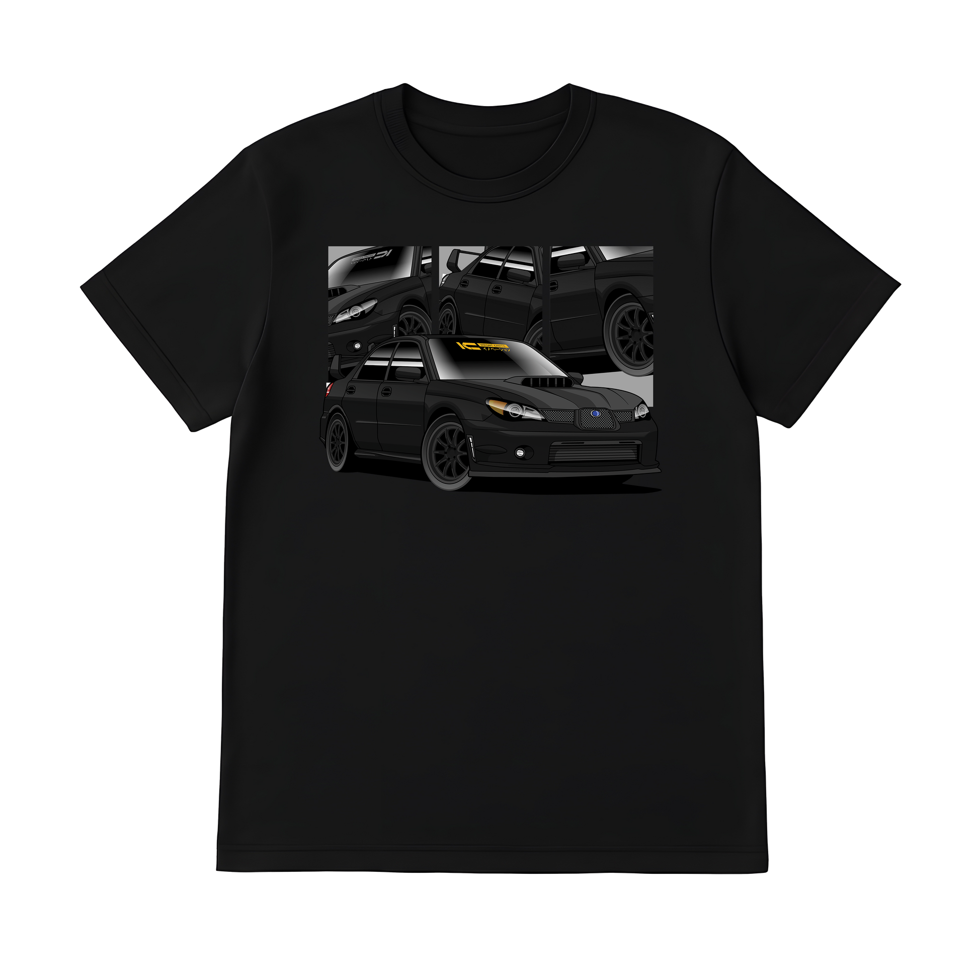 Subaru WRX STI -Hawk-Eye (Black) JDM Car Shirt | Kansei Street