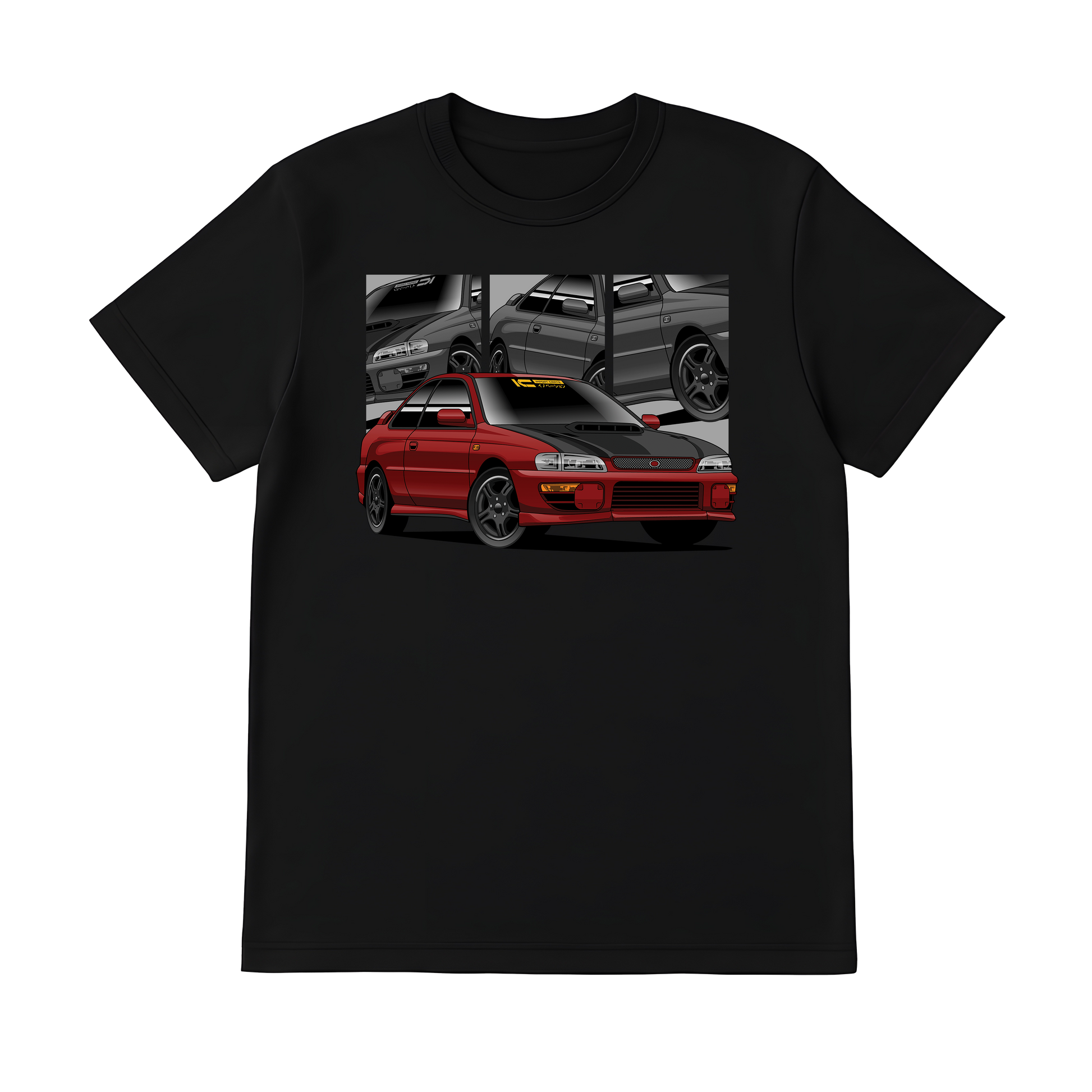 Subaru WRX STI -Mean-Eye (Red) JDM Car Shirt | Kansei Street