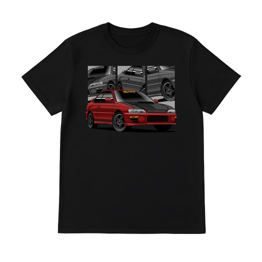 Subaru WRX STI -Mean-Eye (Red) JDM Car Shirt | Kansei Street