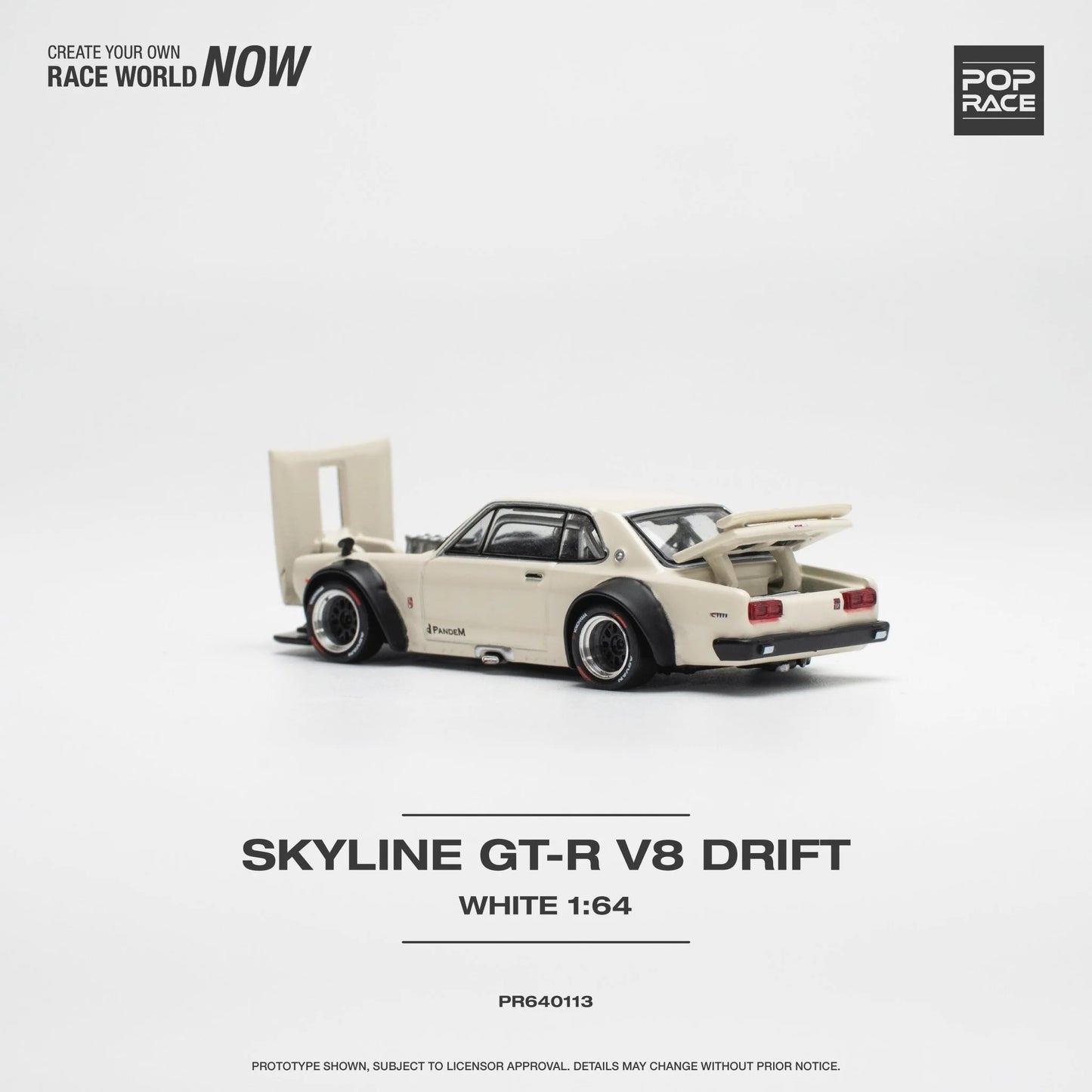 Nissan Skyline GT-R V8 Drift (Hakosuka) White Pop Race