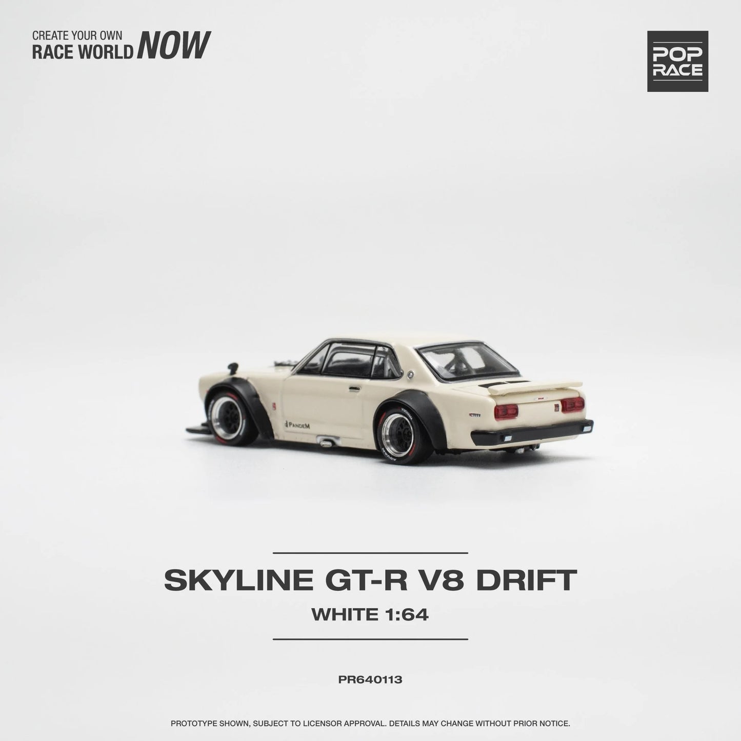 Nissan Skyline GT-R V8 Drift (Hakosuka) White Pop Race