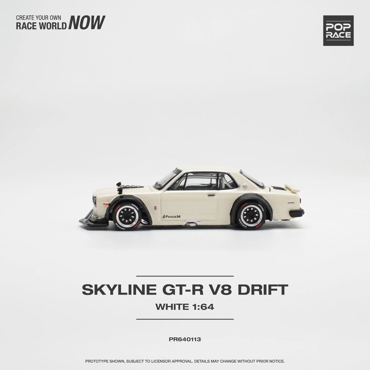 Nissan Skyline GT-R V8 Drift (Hakosuka) White Pop Race